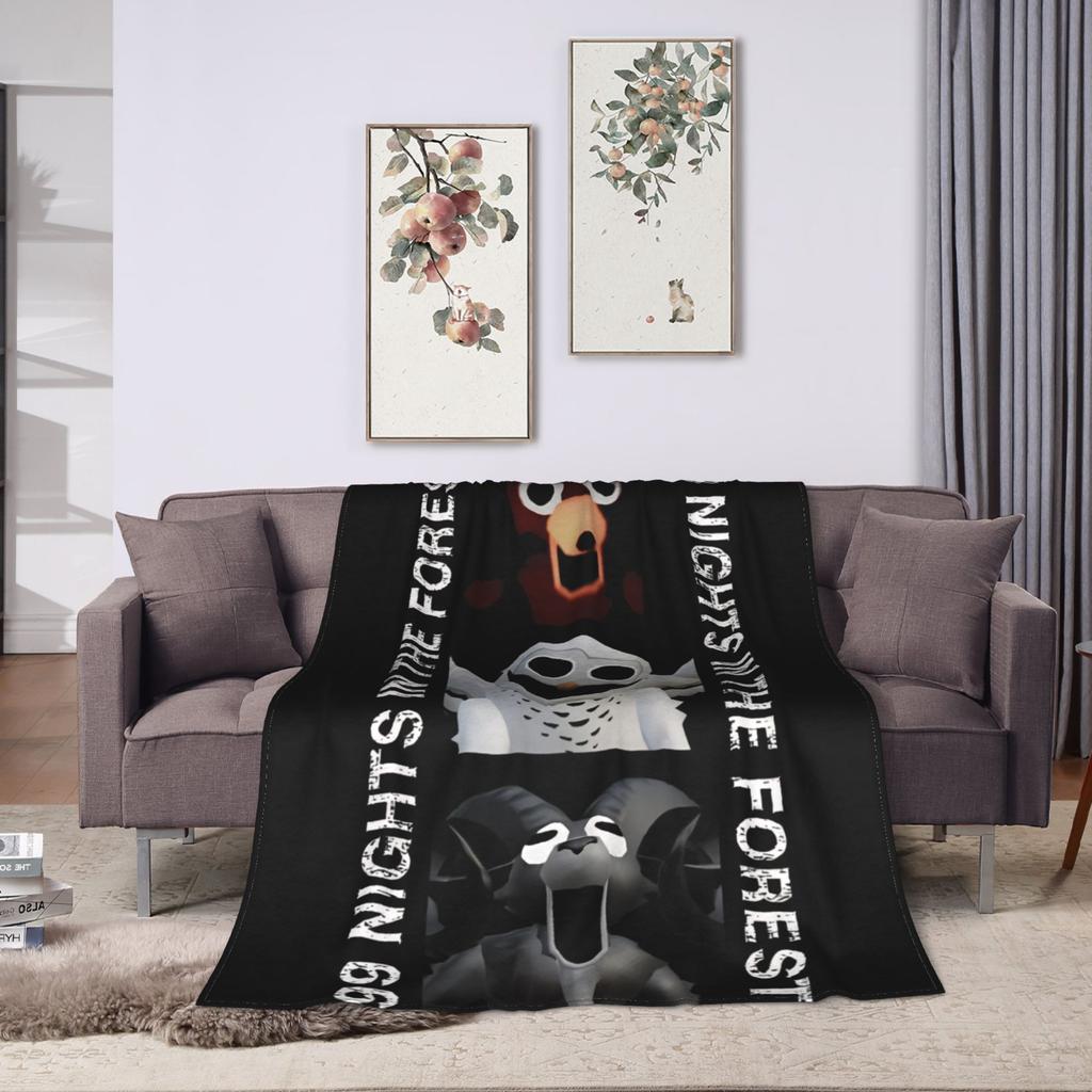 99 Nights In The Forest Game Blanket Airplane Travel Flannel Throw Blanket For Home Decor Warm Custom DIY Quality Bedspread
