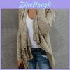 Exquisite Women Tassel Irregular Cardigan Knitted Sweater Poncho Shawl Coat Jacket Outwear For Effortless Style