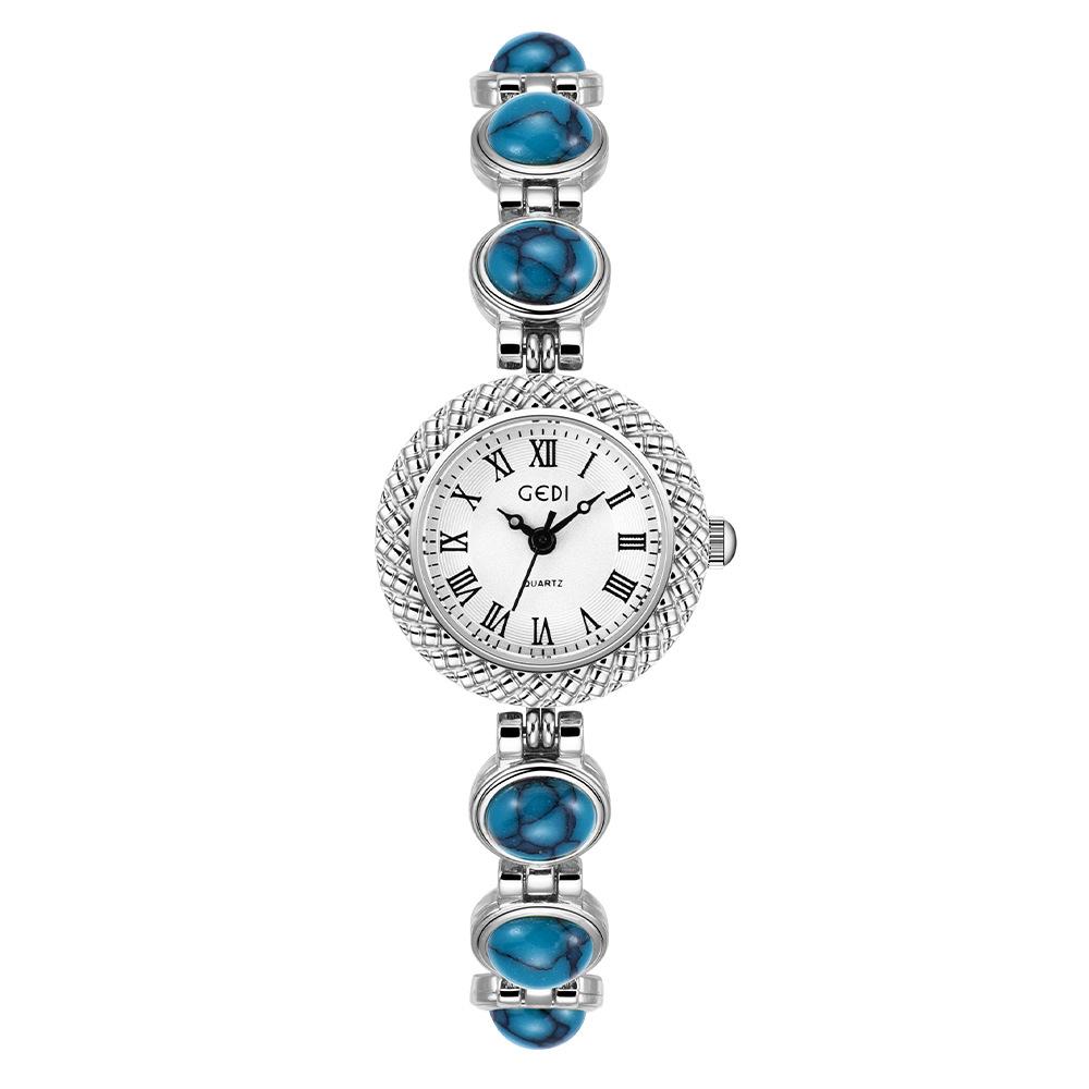 Bracelet Watch Women's Vintage Light Luxury Brand High-end Seven Color Chain Watches Ladies Fashion Quartz Wristwatches Gift