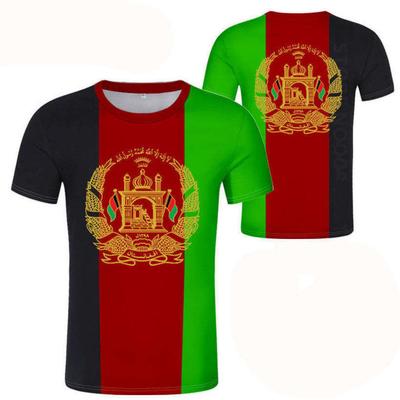 Kids T-shirts Afghanistan Football Flag Boys Men T-shirt Football Style Unisex Short Sleeved Children's Style Suitable for Boys Apparel