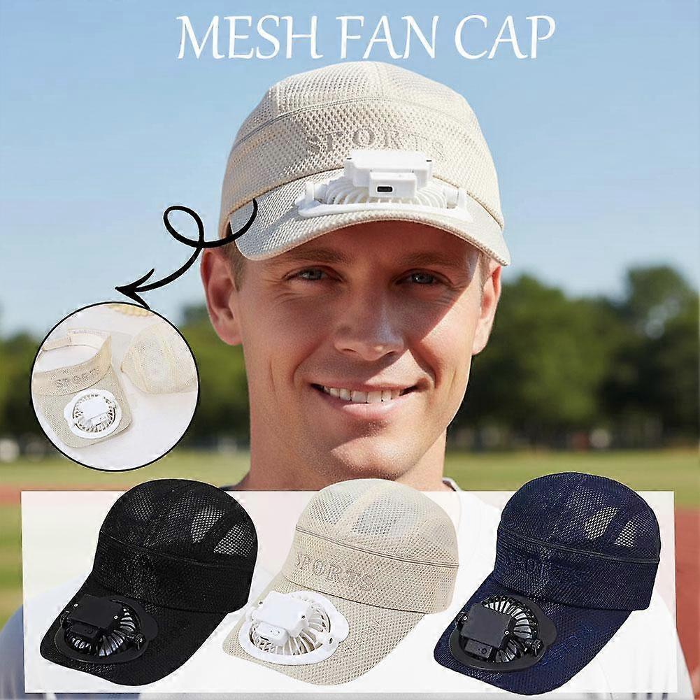 Mesh Fan Cap Full Breathable Polyester Adjustable Comfortable Fit