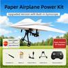 Built-in Gyroscope Electric Remote Control Plane Foldable Design Paper RC Glider  Educational Toy