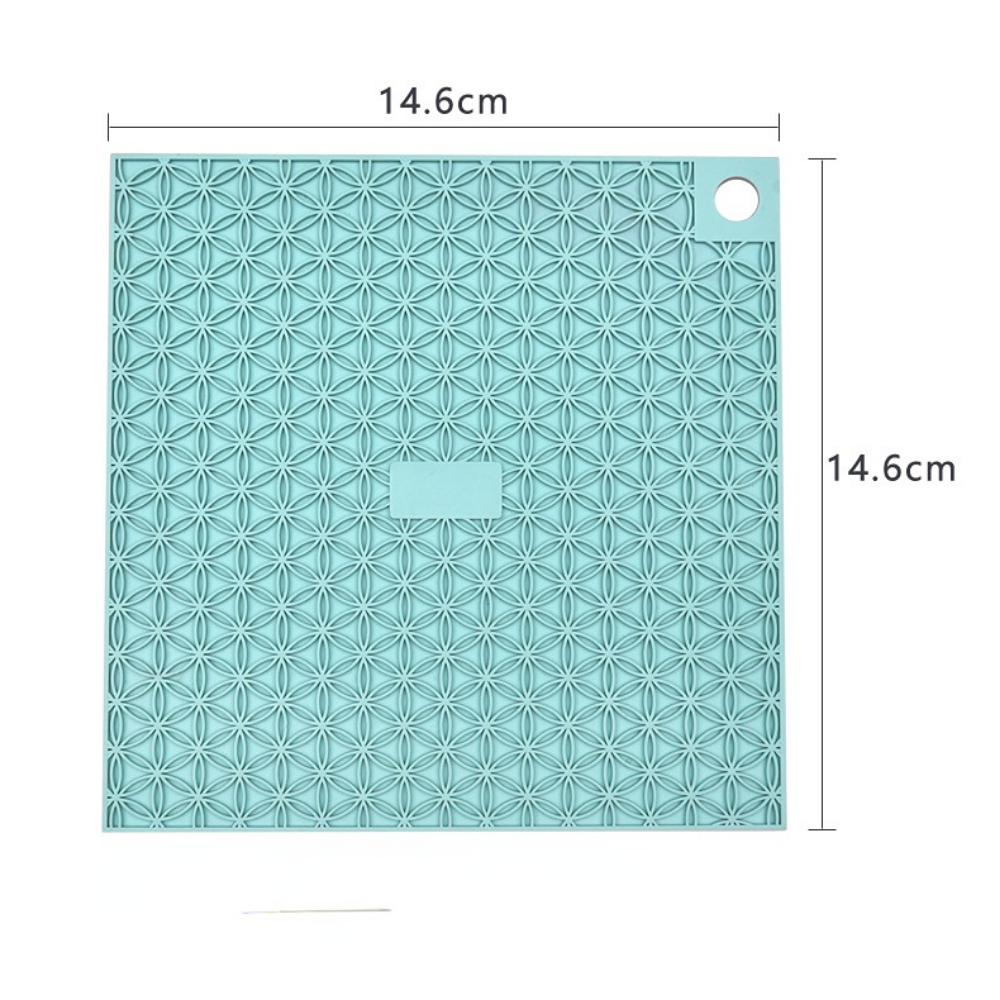 

Силиконовый коврик для столовых приборов, нескользящий теплоизоляционный коврик, бытовой настольный коврик, водонепроницаемый гостиничный коврик для столовых приборов в западном стиле зелёный