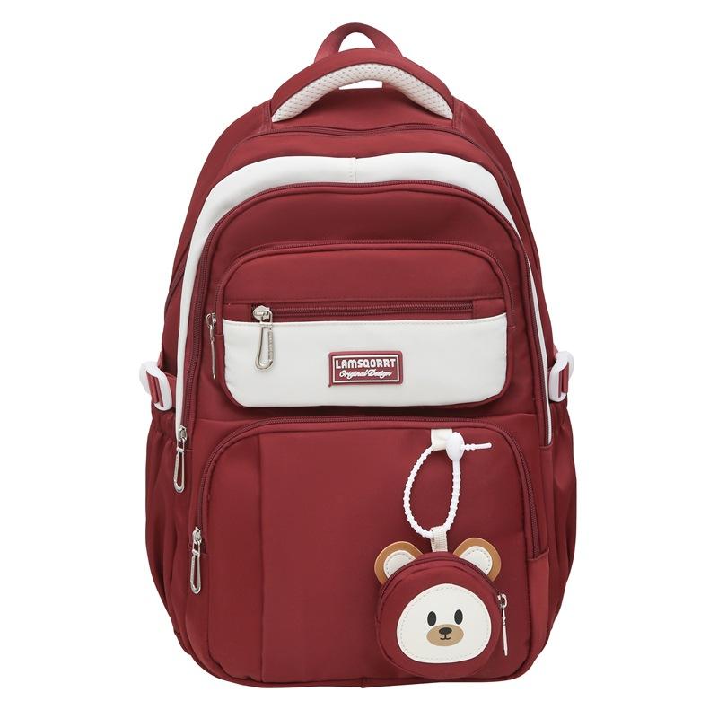 Student Schoolbag Ridge Backpack Women's Lightweight Large Capacity Backpack