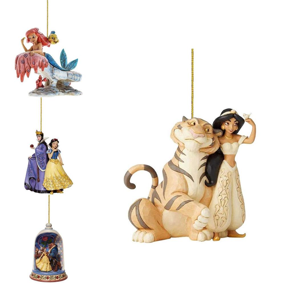 Joyful Christmas Disney Princess Acrylic Pendant Ornaments For Xmas Tree Decor