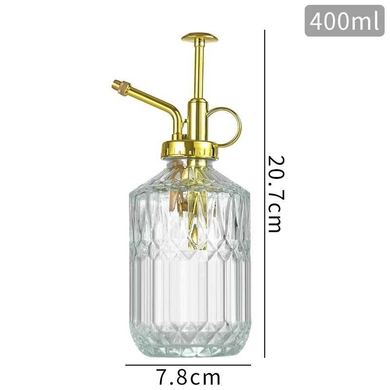 Retro Relief Sprayer Glass Bottle Gardening Home 400 ML Large Capacity Container Bottle Bathroom Decoration Sanitize Bottles
