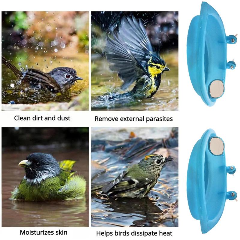 Mirror Bird Bath Bird Bath Box Pet Cage Bathtub Shower Supplies Bird Feeder Bird Supplies Birdcage Accessories Parrot Bath Box