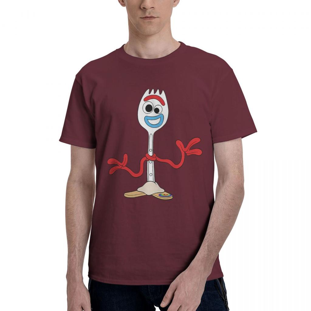 Happy Forky 100 Cotton Casual Breathable Confortable Tshirt Mens Clothing Brands T Shirt Men