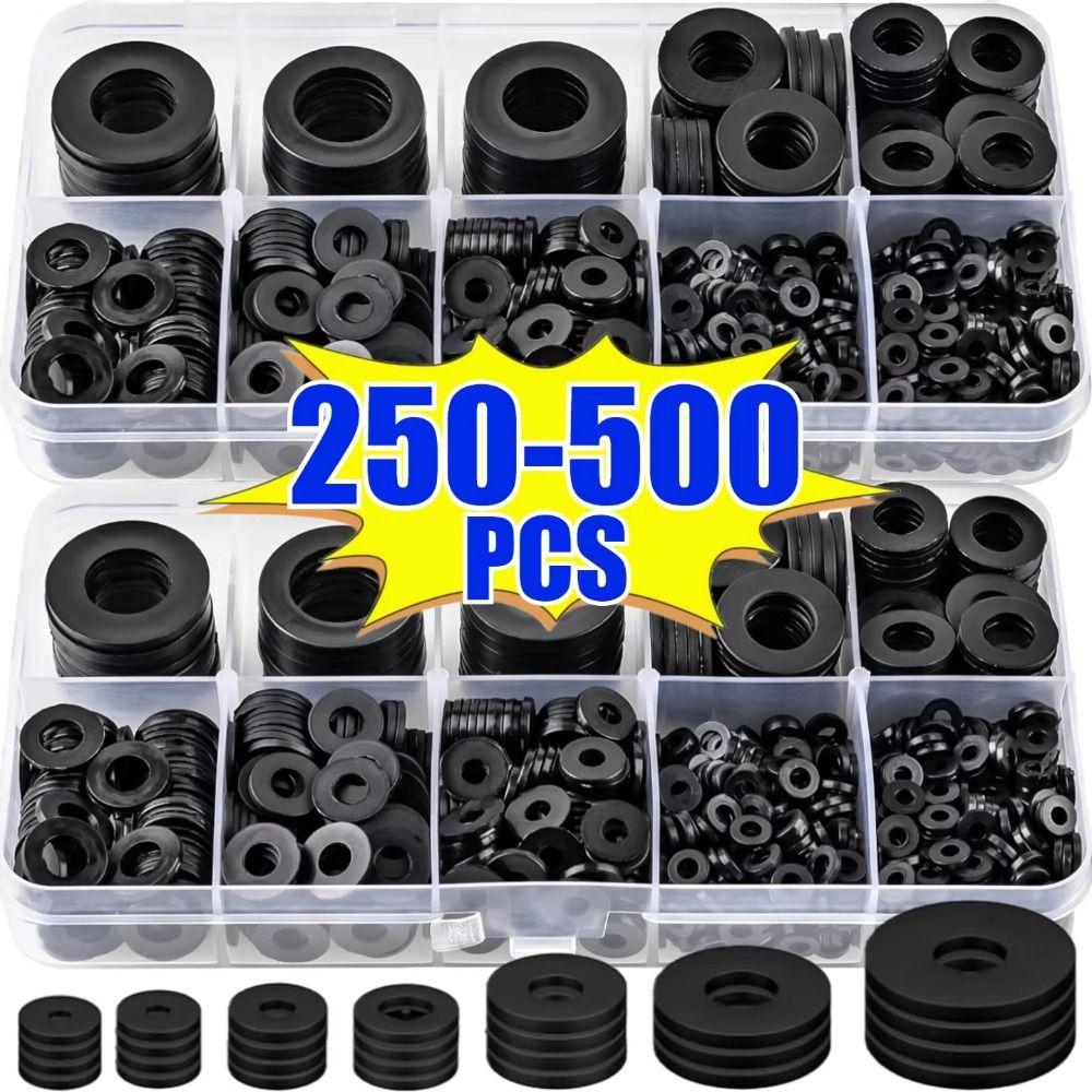 Flat Ring Flat Washers Waterproof Rubber Gaskets Gaskets Assortment Kit  Water Pipe Repair