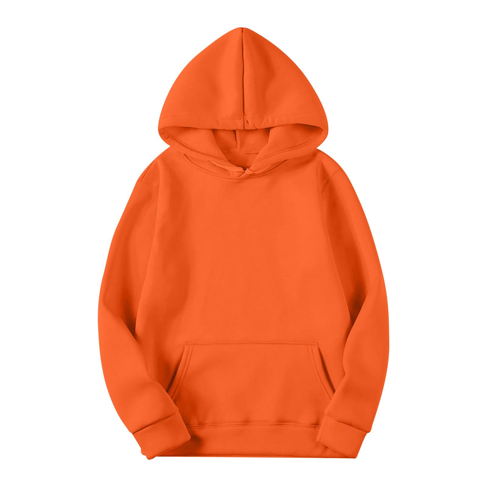 SuJu Heren Casual Los Sweatshirt Kleur Trekkoord Grote Zak Hoodie Sport Sweatshirt XXXL saffraan
