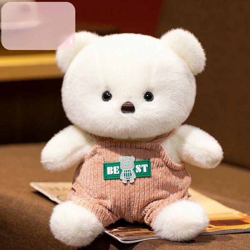 

23 см мягкая игрушка плюшевый мишка милая детская игрушка рождественские подарки мягкая игрушка животное подарки на День благодарения плюшевый мишка 23cm белый