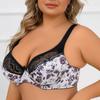 Ultra-thin Underwire Lace Bra Push Up Adjustable Double-breasted Cups Women