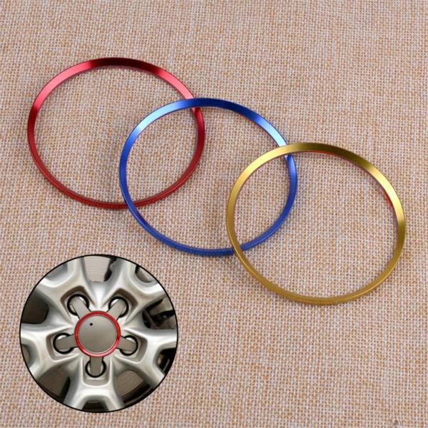 Car Wheel Hub Caps Cover Sticker Emblem Trim Decorative Ring Fit For A*di  A*6 Q*3 Styling Accessories