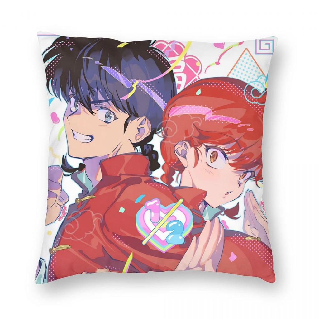 Ranma 1/2 Japanese Anime Pillowcase Soft Polyester Cushion Cover Decorative Throw Pillow Case Cover Home Dropshipping 40*40cm