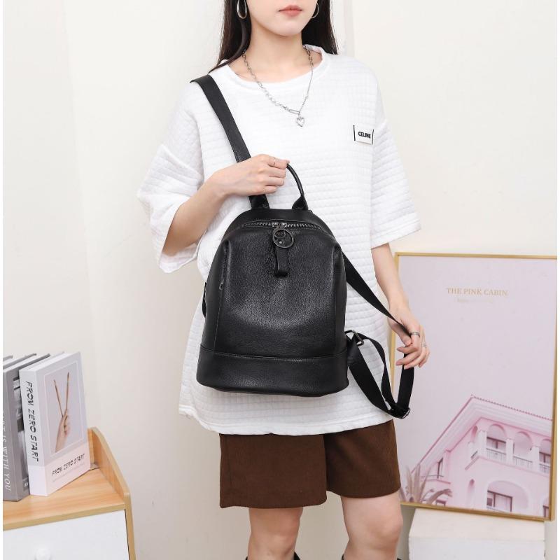 Rucsac din piele naturală pentru femei, rucsac de mare capacitate, geantă de călătorie pentru ieșiri