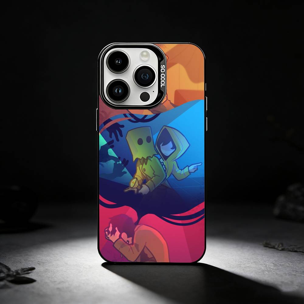 

Игровой чехол L-Little N-Nightmares для iPhone 17,16,15,14,13,12,11 Plus,Pro Max,XS,Цветной серебристый чехол для телефона iPhone15