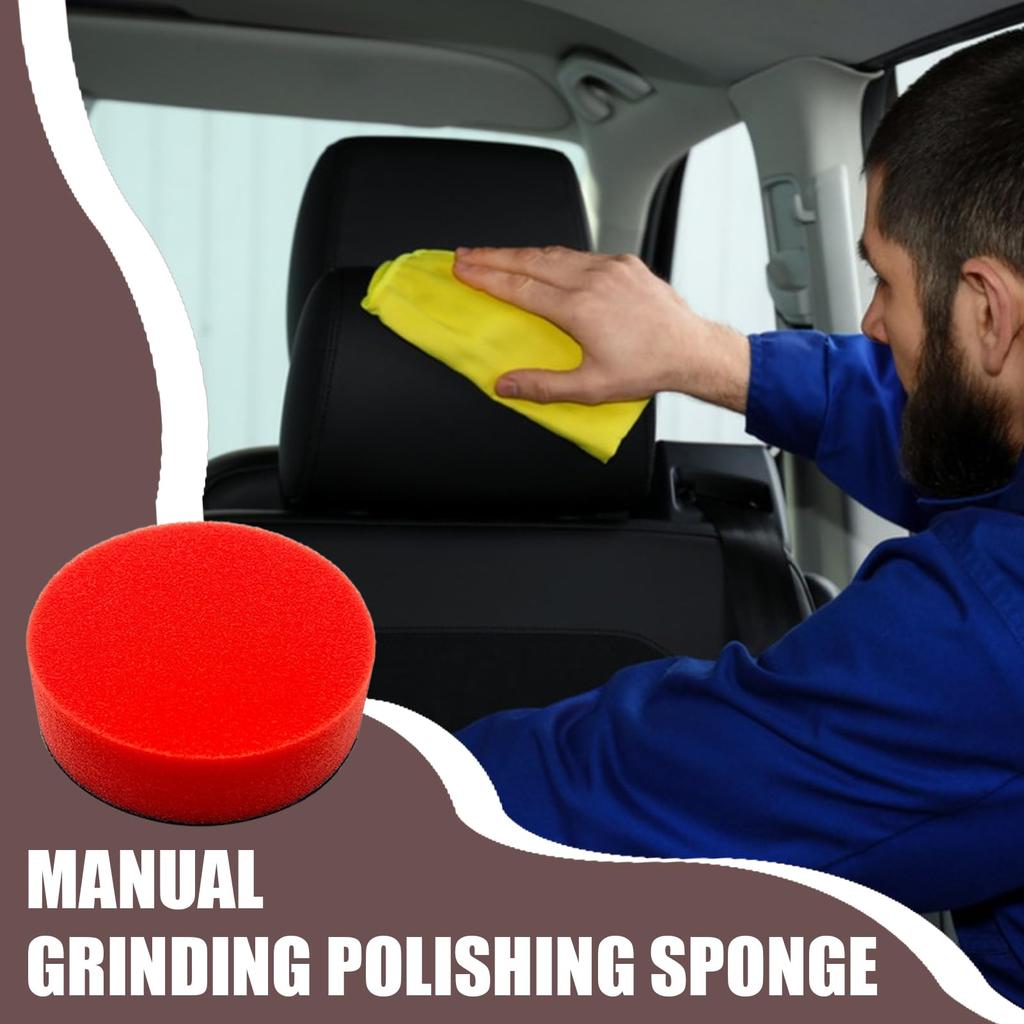 Polish Sponge, Car Wash Sponge, Fine Polishing Pad - For Tire Applicator Dressing Shine
