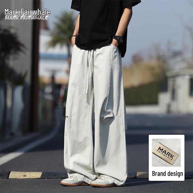 Mark Fairwhale Men s Summer Casual Pure Cotton Long Pants M