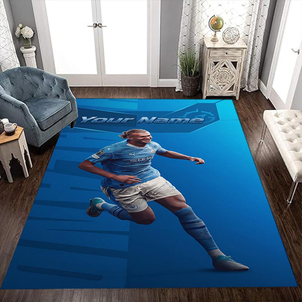 Haaland (126) Customize Text Floor Mat Suitable for Entryway Bedrooms Outdoor Decorate room Antislip Carpet Office home decor Gift for Festivals