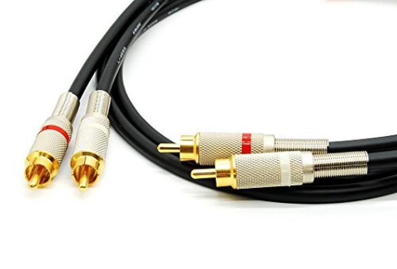 Canare Blue RCA Cable with Plug and White L4E6S-BLUE 1.5ft (46cm) [Red Pair]