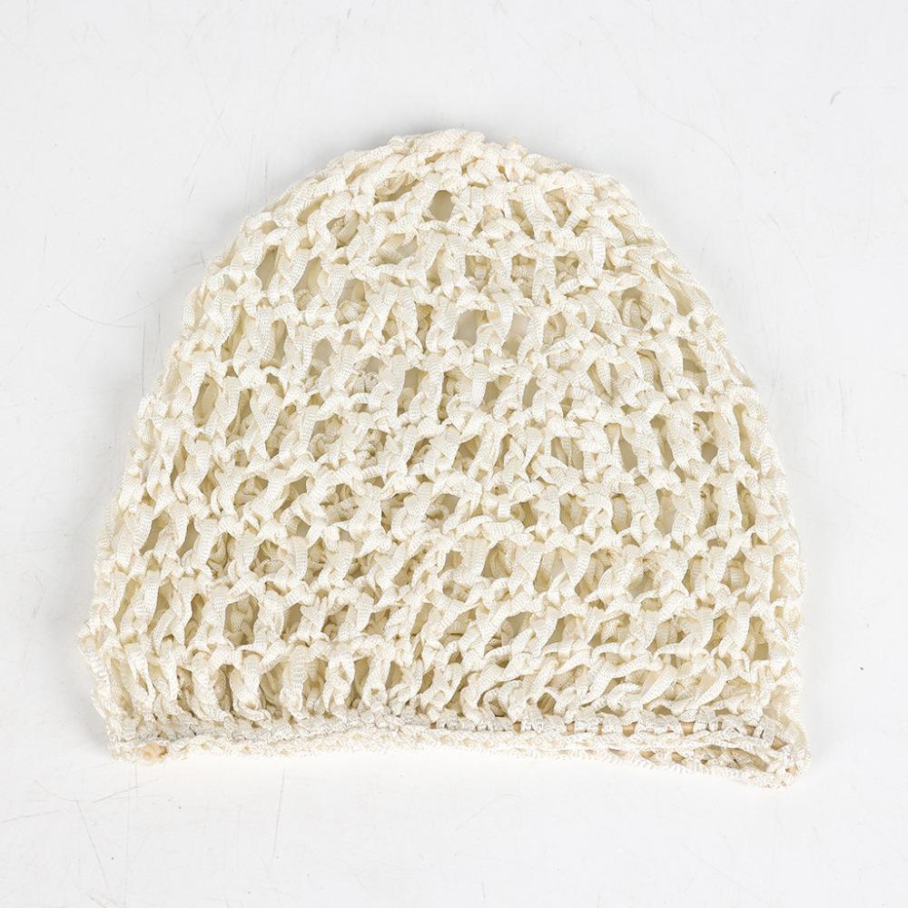 

Simple Breathable Hair Net Cap Crochet Cap Comfortable Turban Hat Hollowout Mesh Wig Caps Prayer
