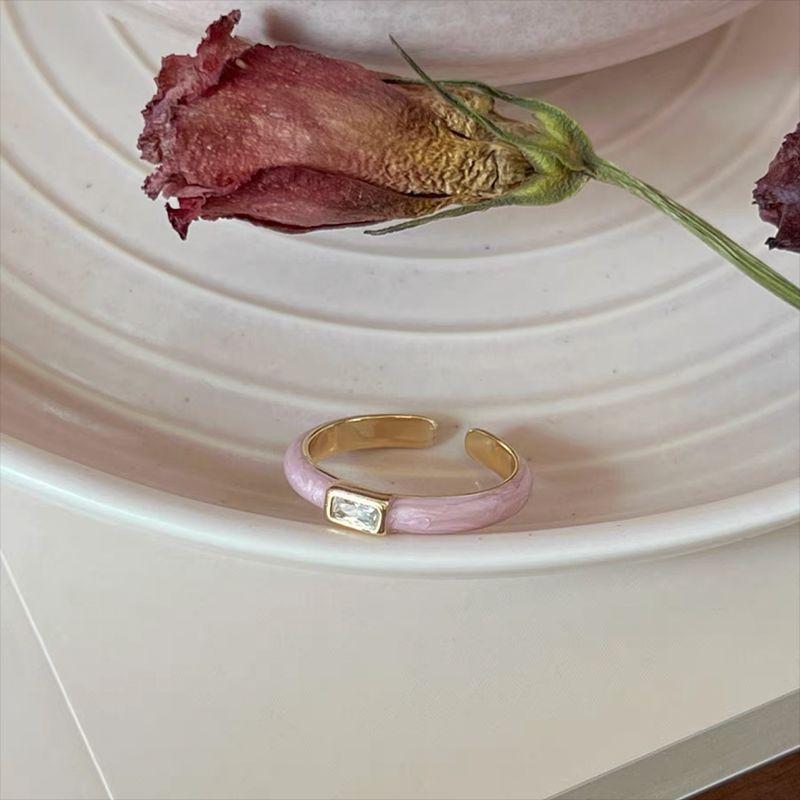 Schmetterling Emaille Bunter Ring für Frauen Verstellbares Offenes Design Einzigartiger und Schicker Schmuck