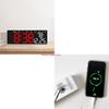 Contemporary LED Digital Table Clock with Multiple Functions for Stylish Interior HX6C