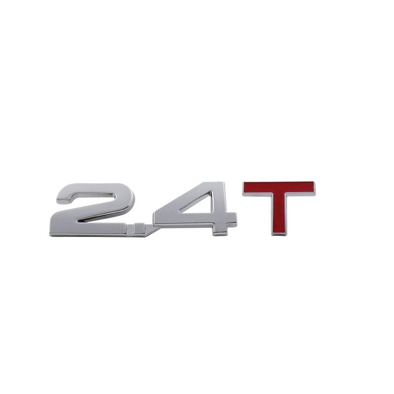3D Premium 1.5T 1.8T 2.0T 2.2T 2.4T 2.5T 2.6T 2.8T 3.0T Logo for car Hood Fender trunk Tail Rear Bonnet Decal Emblem Badge Sticker