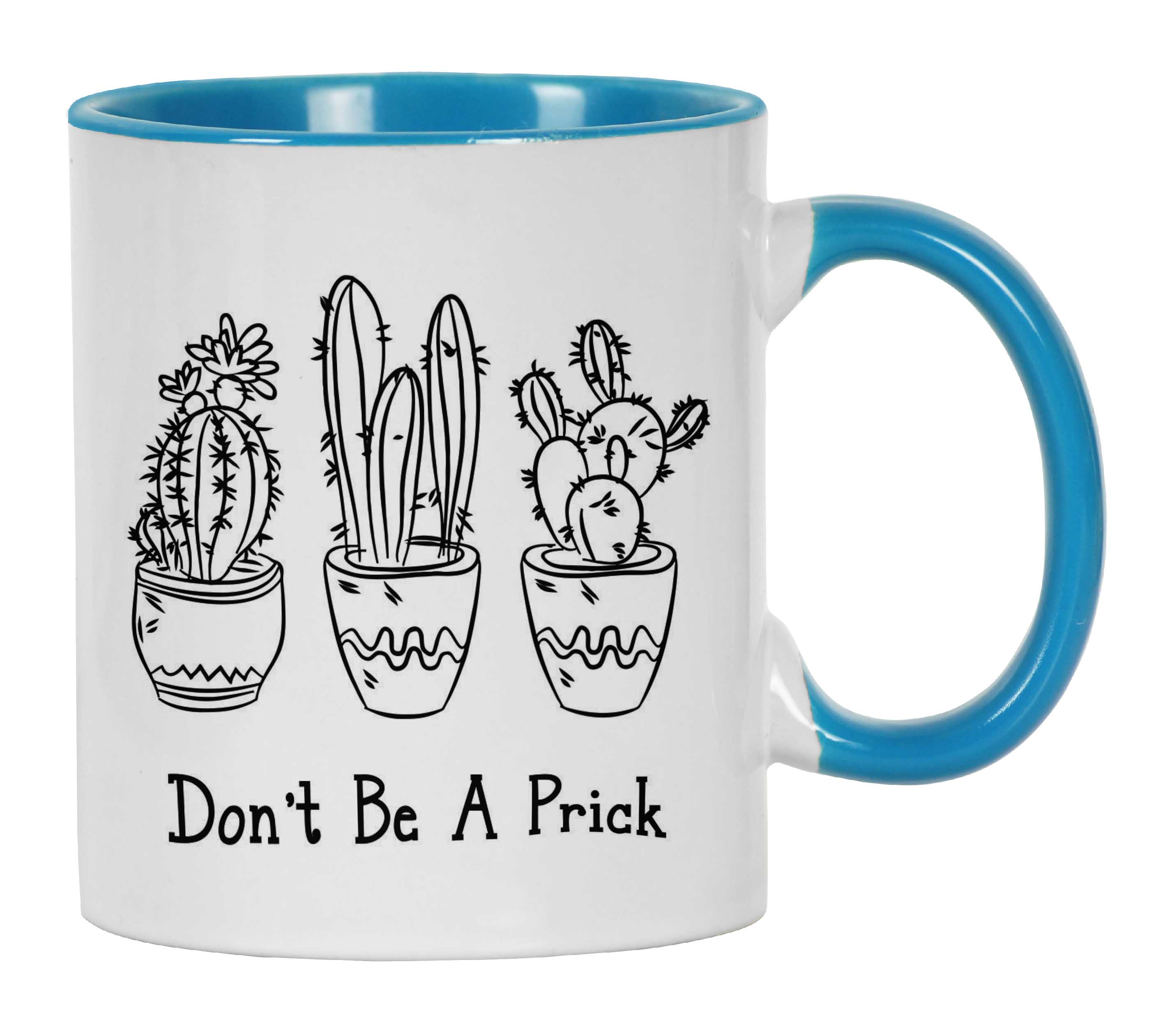 

Inkdotpot Don t be a Prick 11 Oz Ceramic Coffee Mugs Funny Novelty Inspirational Quotes Gift For Co-Worker Boss 11oz небо синє кольору