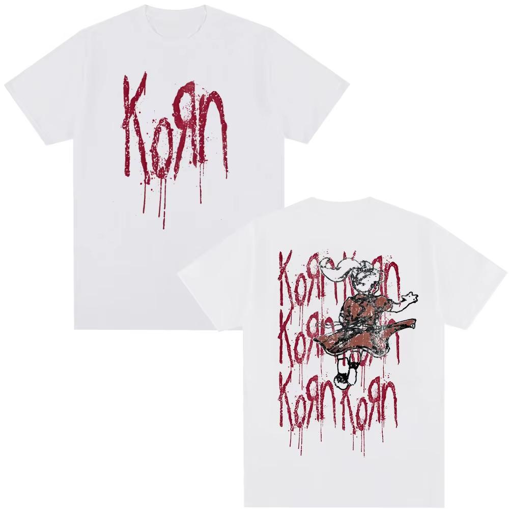 

Korn Follow The Leader Футболка Металл Готика Рок Группа Футболки Мужские Женские Хлопок Повседневная Большого Размера Короткий Рукав Футболка Streetw... S разноцветный