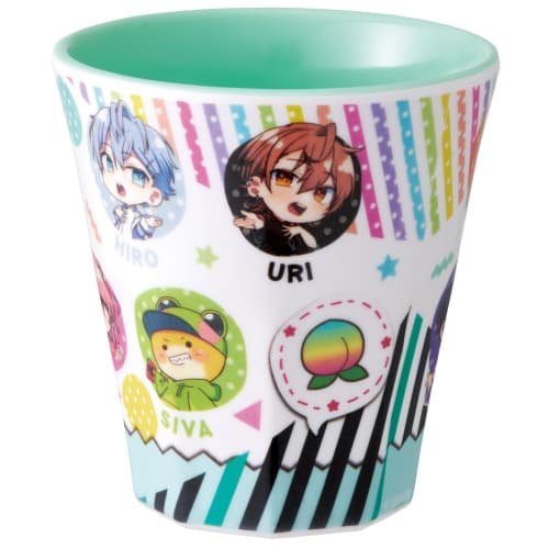 Skater Tumbler, 270ml, Melamine, Kids', Unbreakable, Colorful Peach, Size 25, MTB2-A