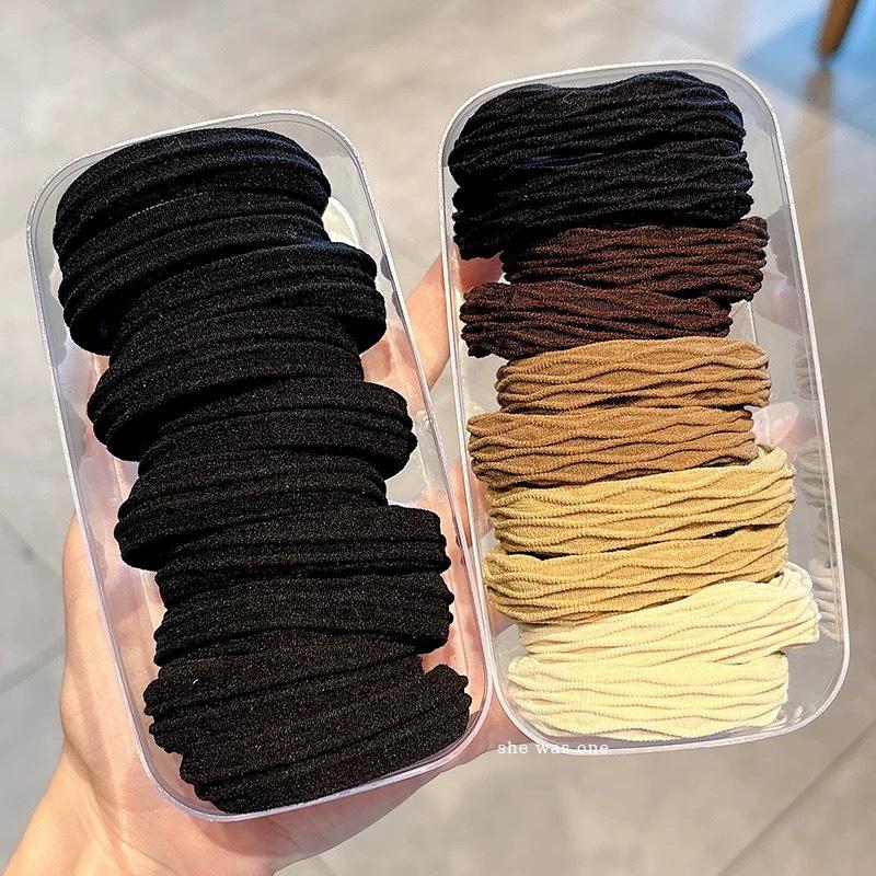 High Ponytail Hair Band with Elastic Hair String, High Elasticity and Durability, for Tying Hair Into A Bun.