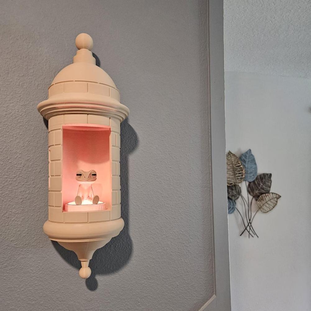 Frog Wall Lamp Decor Home Decoration Night Light Amphibian Themed Lighting Kids Room Novelty Light with 16 Light Color USB Power