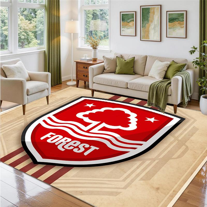 Nottingham Forest Design Kristall-Samt-Teppich Weich Dekorative Matte für Schlafzimmer Eingang