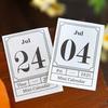 2025 Desk Calendar Mini Book Shape Compact Portable Retro Calendar Thick Paper January To December Monthly Scheduler