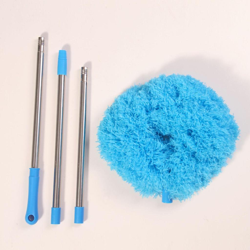 Detachable Multifunction Ceiling Fan Duster - 3-Section, 1.4m, Ring-Shaped Dusting Tool