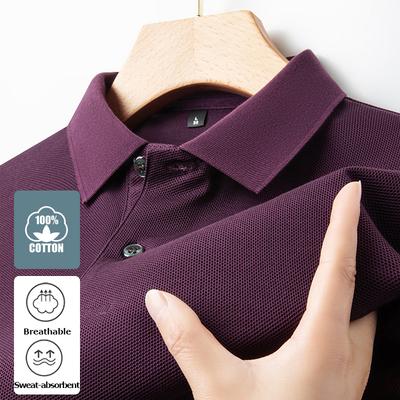 Polo da Uomo 100% Cotone - Moda Estiva 2026 Casual Manica Corta, T-shirt Traspirante con Collo a Revers, 10 Colori, Ideale per Golf e Sport