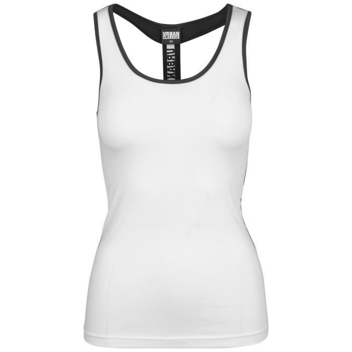 Débardeur - URBAN CLASSICS - SPORTS - Blanc - Femme - Fitness
