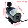 משאבת מים שקטה במיוחד מיני DC 12V 19W 800 ליטר/שעה מנוע ללא מברשות טבולה משאבת מים לאקווריום בריכה מזרקה לאקווריום גינה