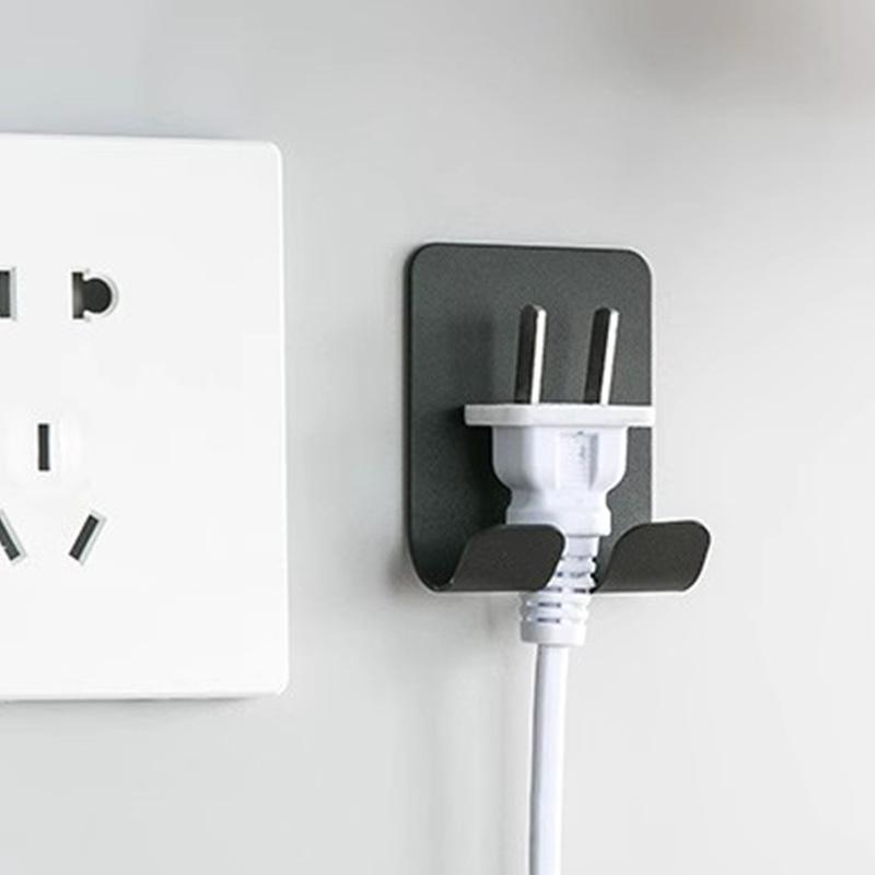 Power Cord, Plug Hook, Wall-mounted Razor Bracket, No Punching, Strong Paste Hook, Bathroom Razor Hanger.