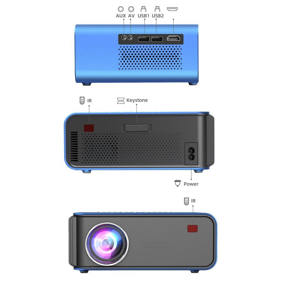 Buy KMK Projector T4 Mini Portable With Screen Mobile Phone Projector ...