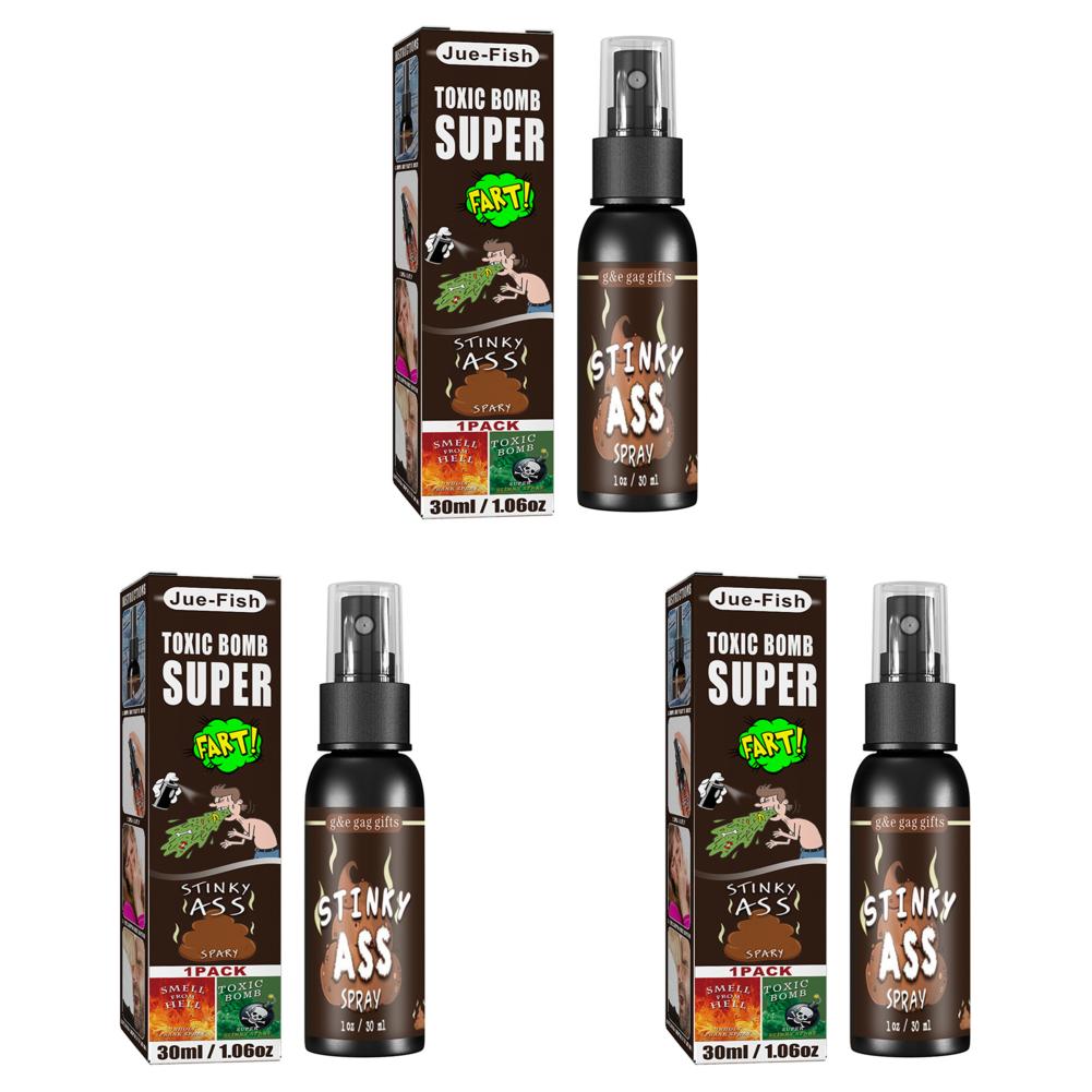 1/2PCS Stinky Fart Gag Spray Prank Joke Plastic Liquid Extra Strong Stink Bomb Party Supplies Non Toxic for Halloween Funny Toys