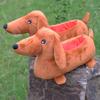 Adorable Dachshund Plush Slippers Cozy Cartoon Design For Comfortable Home Use