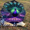 1pc peacock colorful Automatic Open/Close Umbrella with Windproof, 8-Rib Sturdy Canopy, Durable Ribs, Fashionable Design1212A