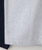 Sseomweeobeoteo Wave Logo Raglan Long Top - White Melange(Navy)