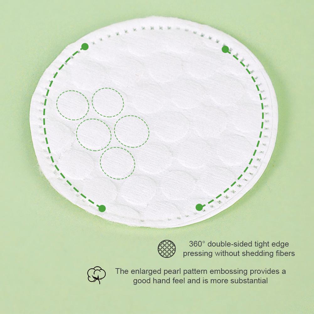100pcs Soft Round Cotton Pad With Double-sided Texture Daily Facial Cleaning Makeup Removal Skin Care For Home And Travel Use