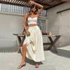 Cross-border Amazon European, American and foreign trade summer vacation casual skirt high waist big swing thin versatile beach dress