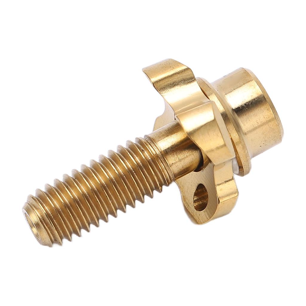 RISK Bike Front Derailleur Screw Gasket Kit Hollow Titanium Alloy Folding Bicycle Derailleur Screw Accessory Gold