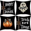 New Halloween Pillowcase Sofa Cushion Pillowcase Linen Halloween Home Decoration Cushion Pillowcase