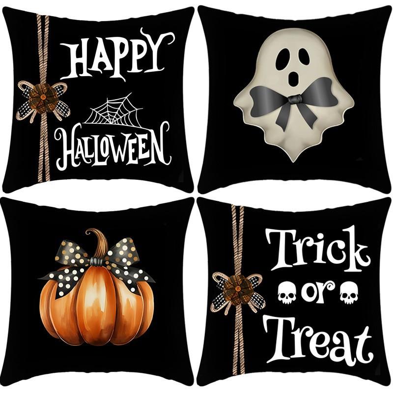 New Halloween Pillowcase Sofa Cushion Pillowcase Linen Halloween Home Decoration Cushion Pillowcase